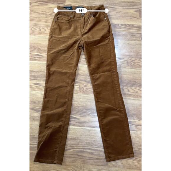 MONFRÈRE Brown Brando Slim Fit Velvet Pants size 30 - Picture 5 of 15